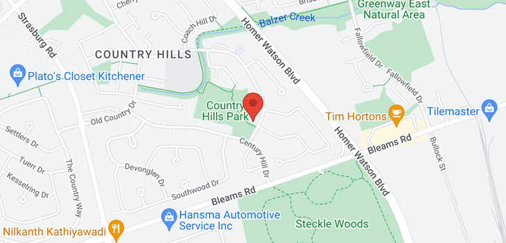 map of 353 Country Hill Drive